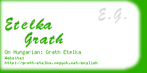 etelka grath business card